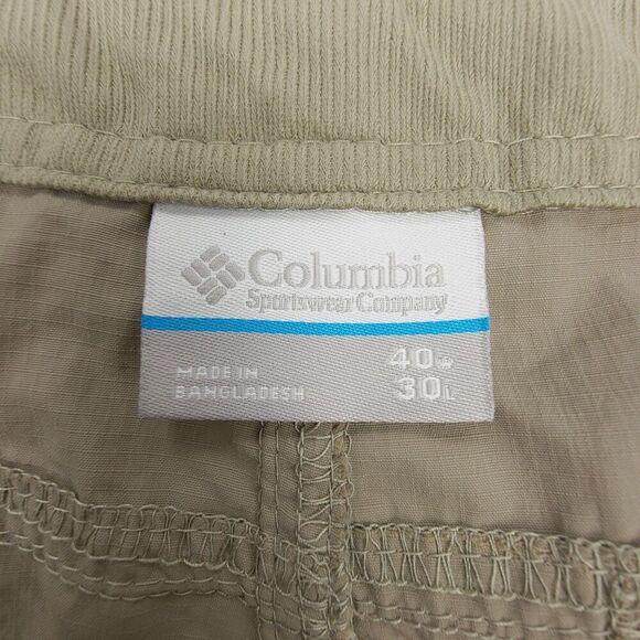 COLUMBIA Nylon Ripstop Hiking Utility Convertible Cargo Pants Gorpcore 40x30 - Picture 2 of 8